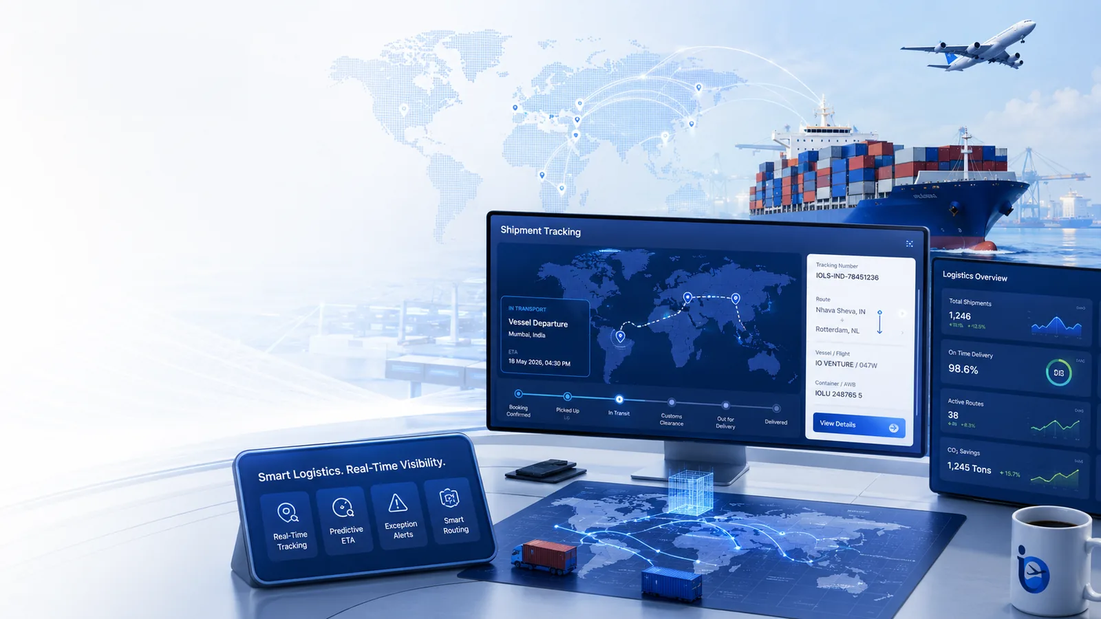 Shipment operations and tracking dashboard
