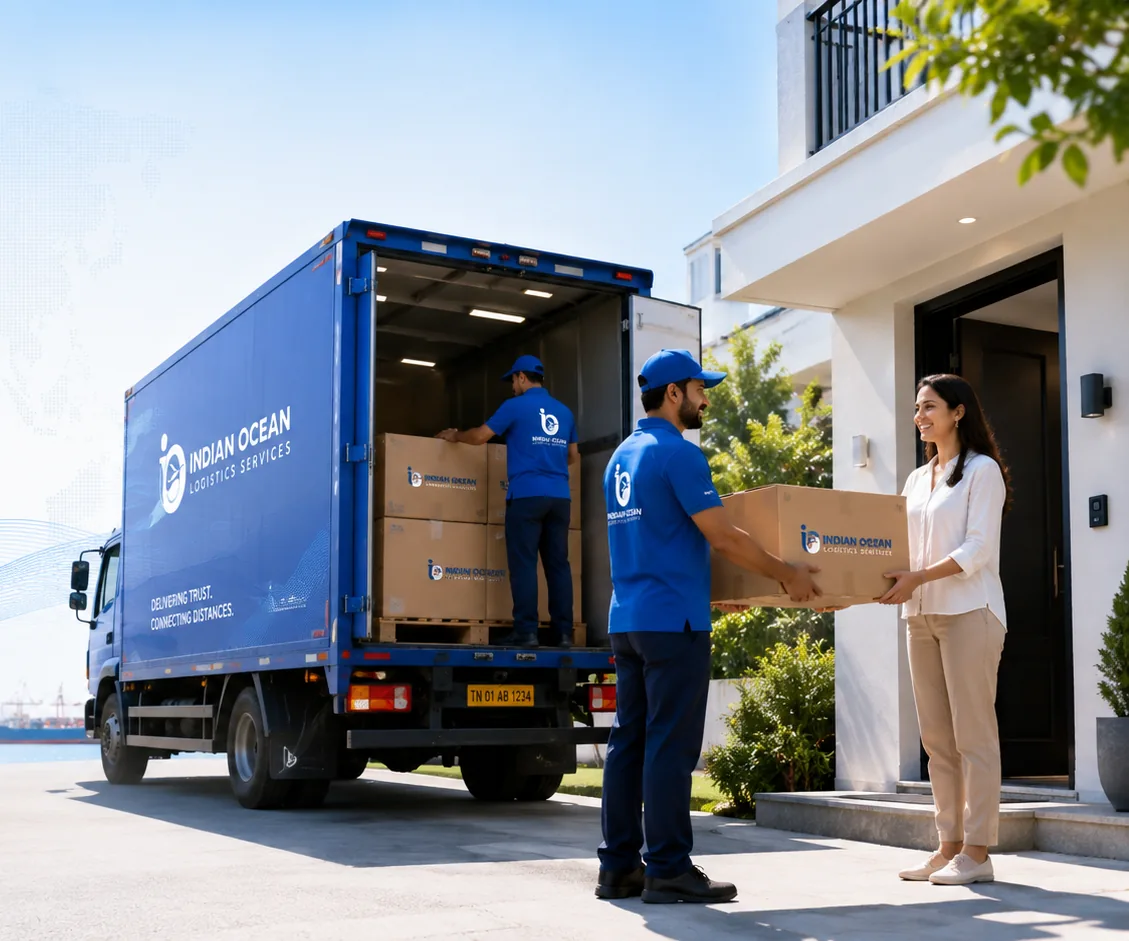 Door delivery of a logistics shipment