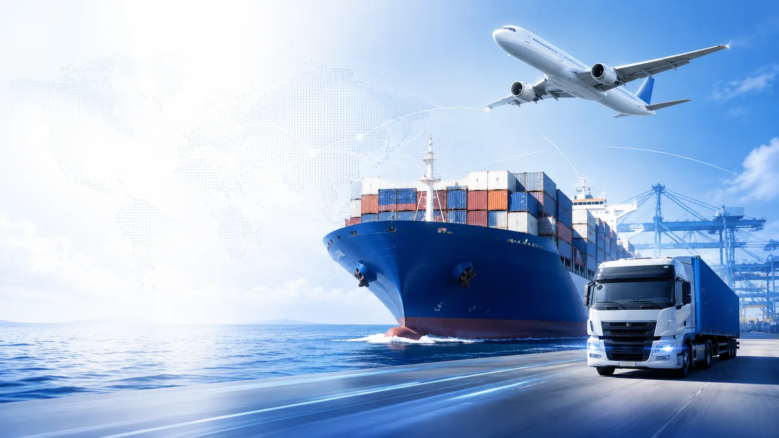 Integrated sea, air and land freight services from Jordan